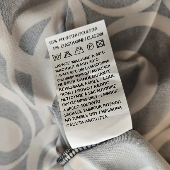 Sinquanone Black and Cream Circle Pattern Wrap Dress T2 - Picture 4 of 5